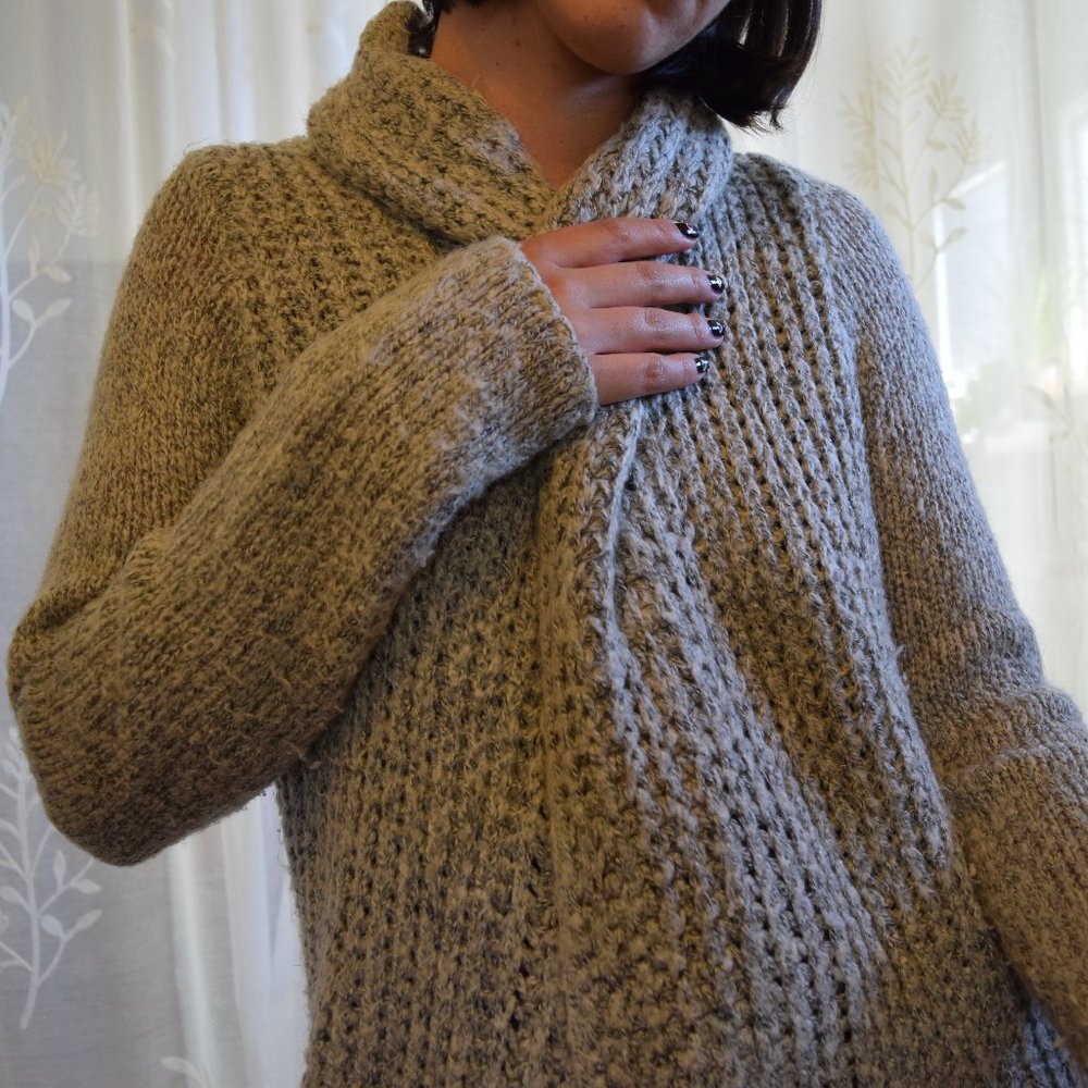 Fuzzy Grey Cardigan